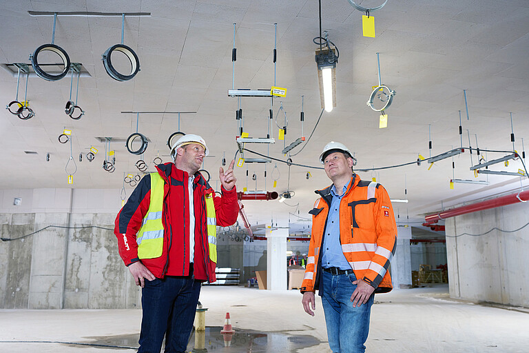 Photo: Hilti: Markus Schmitz and Thomas Kleist in a construction site