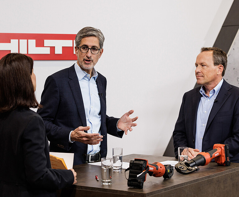 Photo: Hilti: Interview with Jahangir Doongaji and Christoph Loos