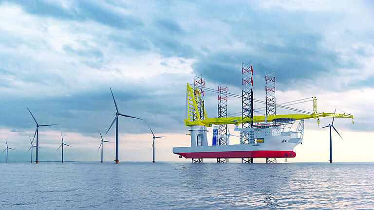Photo: Hilti: The world’s largest offshore jack-up installation vessel