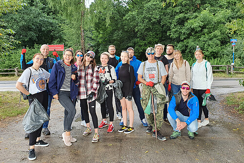 Photo: Hilti: A group of people standing in front of a forest