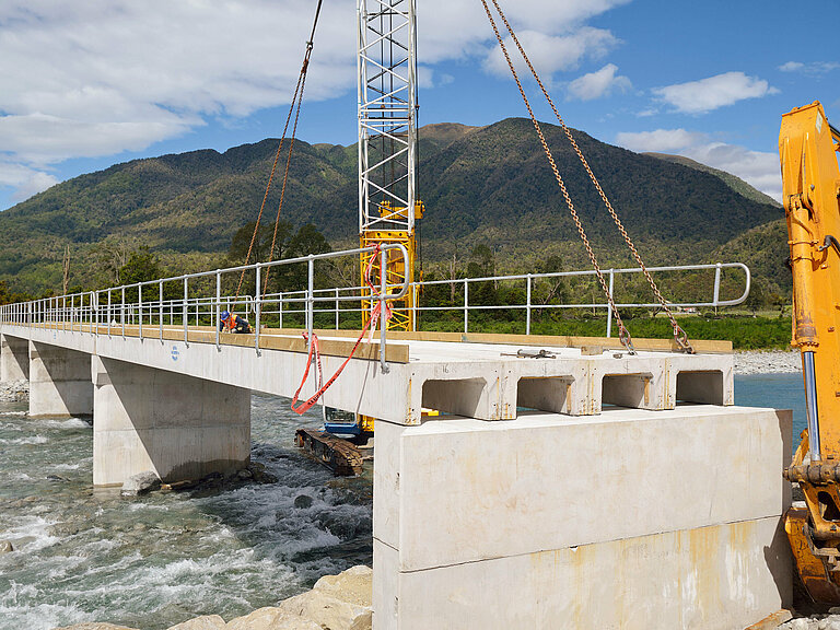 Photo: Hilti: A construction site of a bridge which is about to be built