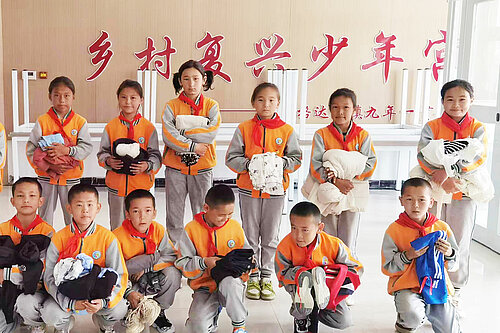 Photo: Hilti: Students of the Agdala School in Northern Xinjiang