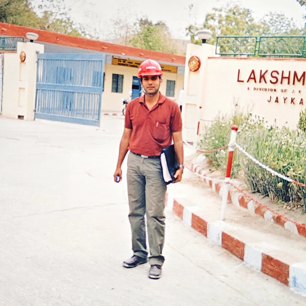 Akash Chauhan at his start over 20 years ago in India.