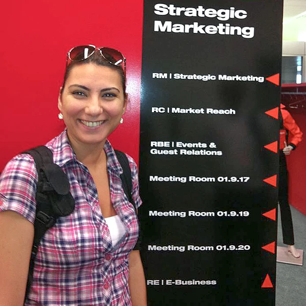 Banu Deniz Çetinkol in 2000 at the start of her career.